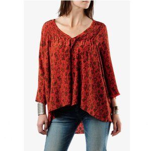 WINTER KATE floral print silk Lola Top